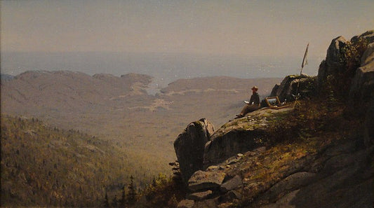 The Artist Sketching at Mount Desert