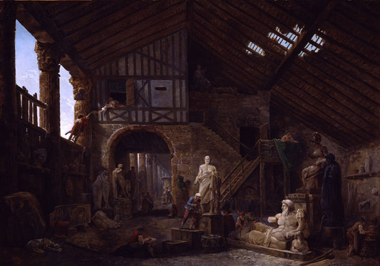 Studio of an Antiquities Restorer in Rome